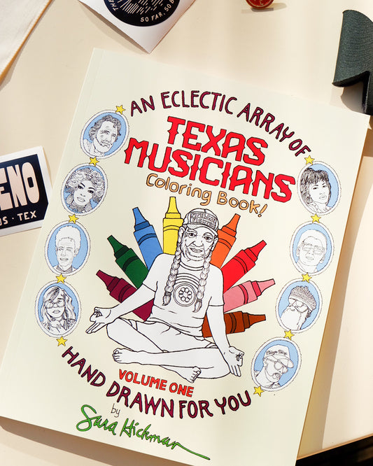 "Texas Musicians" Coloring Book